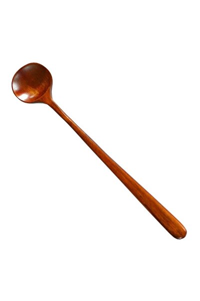 Choice 1pc Natural Wooden Long Handle Spoon Soup Scoops Dessert Porridge Tea ...