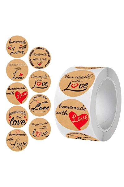 Choice H0256-500PCS 100-500 قطعة ملصقات ورقية كرافت عتيقة مقاس 1 بوصة مصنوعة ...