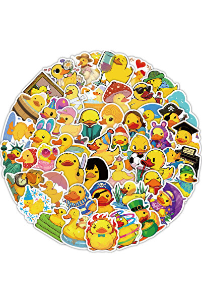 Choice 50PCS 50PCS Cute Yellow Duck Creative Graffiti Stickers Scrapbooking C...