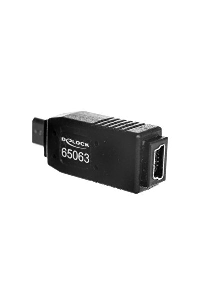 DELOCK Adaptor 65063 (Mini USB F - Micro USB M; culoare negru)