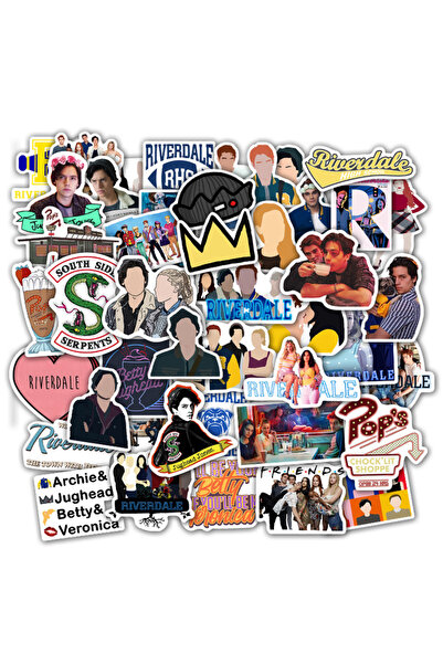 Choice 50pcs 50Pcs TV Series Riverdale Stickers for Laptop Water Bottle Bike ...