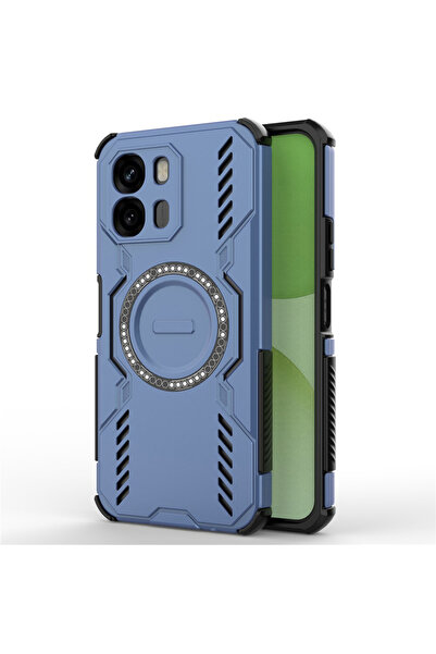 Techsuit Husa pentru Oppo A6 4G, ArmorMag Case, protectie antisoc, albastru