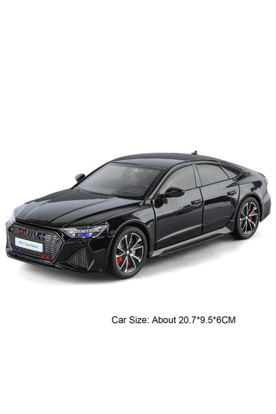 Choice1 RS7 Black 1:24 Scale RS7 A8 Car Model Toy Pull Back Sound Light Alloy...