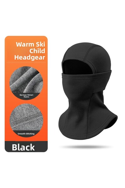 choice2 black Kid Balaclava Mask Winter Warm Windproof Thickened Plush Lined ...