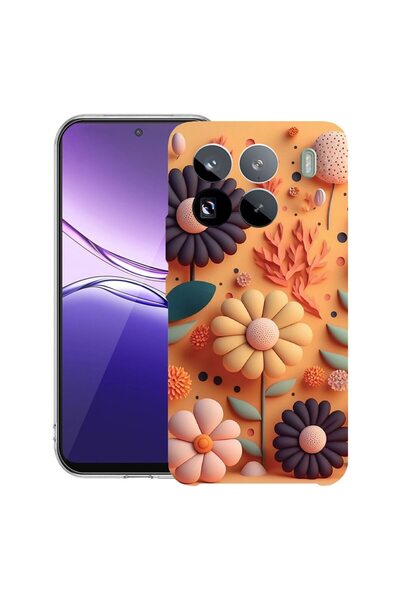 bestcase ¬Æ Husa Clear Slim Silicon Compatibila cu Xiaomi 15, Happy Flowers, ...