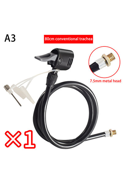 Choice1 A3 70/80/120CM Bike Air Pump Extension Tube Pump Bicycle Hose Air Pum...