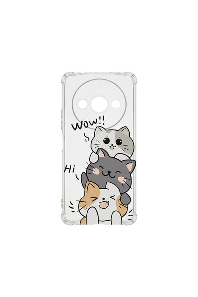 bestcase ¬Æ Husa pentru Xiaomi Redmi A3, Anti Shock 1.5MM, Cat Wow, Protectie...