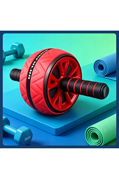 Choice14 عجلة تمارين البطن الصامتة ذات العجلتين كما هو موضح، معدات لياقة بدني...