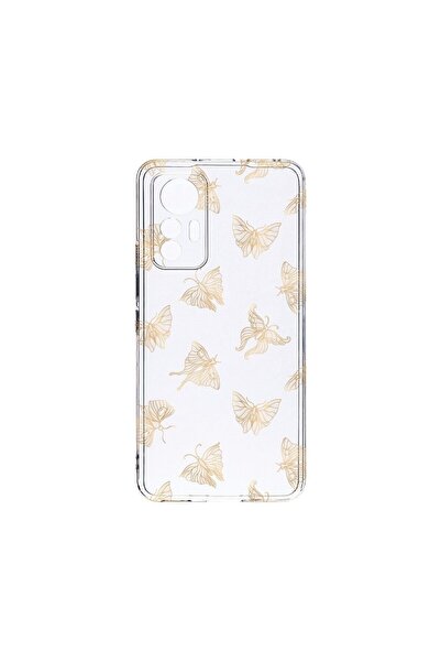 bestcase Διαφανής Θήκη Σιλικόνης 2MM, Συμβατή με Xiaomi 13 Lite, Χρυσή Πεταλο...