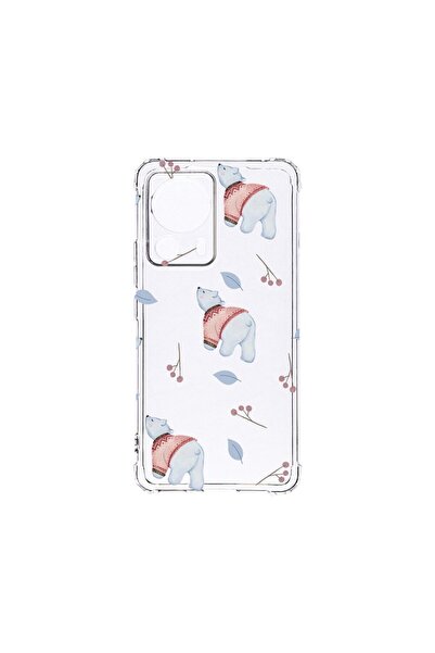 bestcase Противоударен калъф 1.5ММ, съвместим с Xiaomi 13 Lite, десен  "Леден...