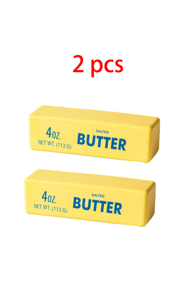 Choice 2pcs Hot Simulation Salted Butter Squishy Toy Slow Rising Stress Relie...