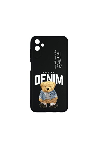 bestcase Тънък силиконов калъф 0.8ММ, съвместим със Samsung Galaxy F14, деним...