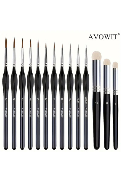 Choice 14pcs Dry Brush Miniature Painting, Dry Brush Set Miniature Paint Brus...