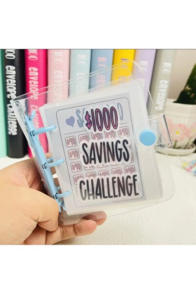 Choice Blue-1000 1000 Savings Challenge Binder , Money Saving Binder, Savings...