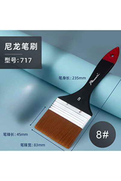 Choice8 Nylon-8 PHOENIX Flat Art Paint Brushes 1/3/5/8 Pcs Nylon Painting Bru...