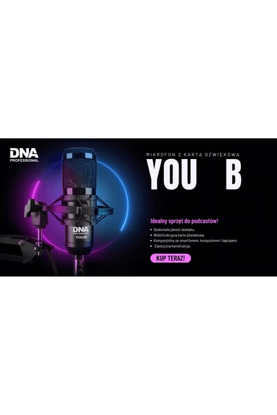 DNA YOU2B - Set microfon cu interfață audio, stativ