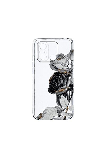 bestcase Διαφανής Θήκη Σιλικόνης 2MM, Συμβατή με Xiaomi Redmi 12C, Μαύρο Ροζ,...
