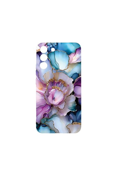 bestcase Ултра тънък TPU калъф, съвместим със Samsung Galaxy S22 Ultra, Флора...