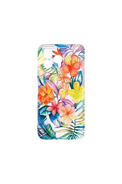 bestcase Διαφανής Θήκη Σιλικόνης 2MM, Συμβατή με Xiaomi Redmi 13, Σχέδιο Λουλ...