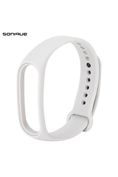 Sonique Λουράκι Σιλικόνης Color για Xiaomi Mi Band 5/6 Λευκό