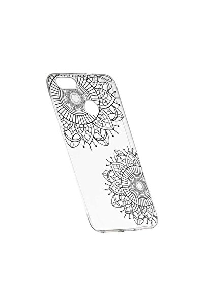 bestcase Husa Silicon, Transparent, Slim, Black Flower, 117, Xiaomi Redmi Not...