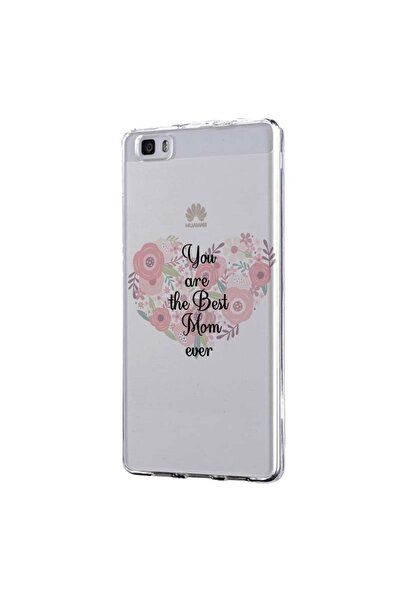 bestcase Husa Silicon, Transparent, Slim, Best Mum Ever, Huawei Y6 2018