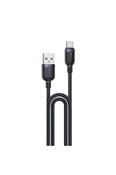 Yesido Καλώδιο CA133C Braided USB-A σε Type-C 18W 2m Μαύρο