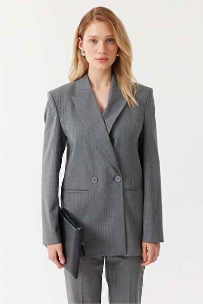 PAULMARK Women's Double Breasted Closure Jacket