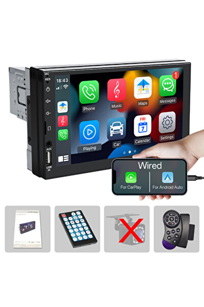 Choice3 راديو سيارة مع SWC Sinovcle، راديو سيارة يدعم Carplay وAndroid Auto، ...