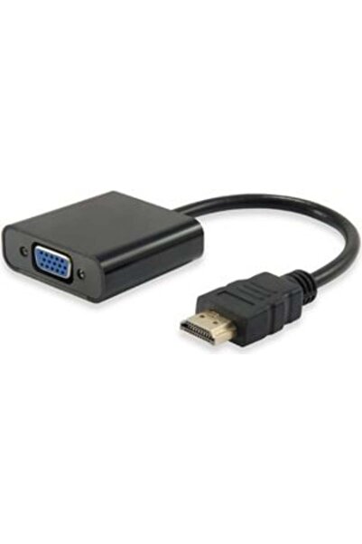 EQUIP 11903607 Adaptor HDMI tată la HD15 VGA mamă [HDMI->DSUB, M->F, Negru]