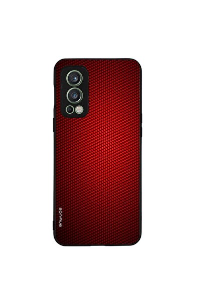 Sonique Θήκη Carbon Series για OnePlus Nord 2 5G Κόκκινο