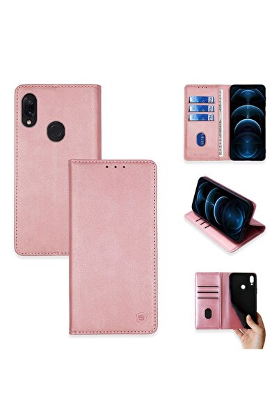 Sonique Θήκη Πορτοφόλι Vintage Magnet Wallet Xiaomi Redmi Note 7/7 Pro Ροζ Χρυσό