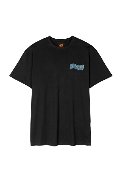 Santa Cruz Tricou bărbătesc cu mânecă scurtă, cu imprimeu Tiki pe spate, mări...