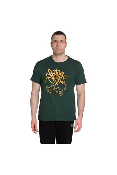 Target Tricou bărbătesc cu mânecă scurtă, din jerseu simplu, stil skate, mări...