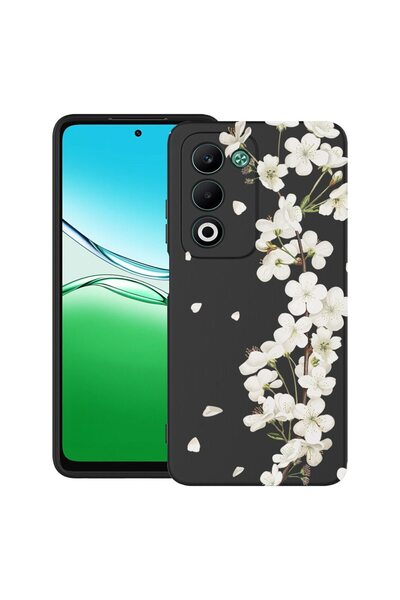 bestcase ¬Æ Husa TPU Ultra Slim Compatibila cu OPPO A5, Floral - Aesthetic Wh...