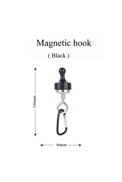 Choice1 Magnetic hook-Black Camping Magnetic Hook Strong Suction Separable Mu...