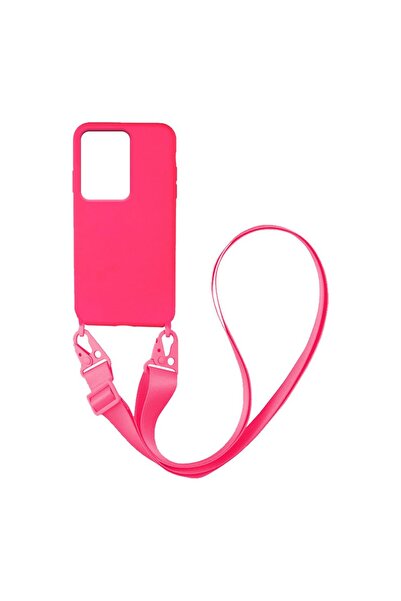 Sonique Θήκη Σιλικόνης με Strap CarryHang Xiaomi Redmi Note 12 4G Φούξια