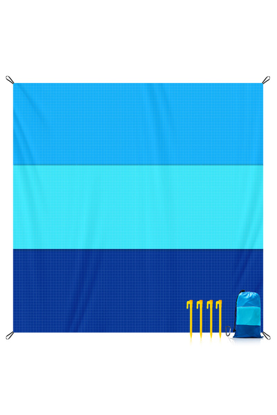 choice2 82x79in Three color gradient Oversized Beach Blanket Sand Free Water ...