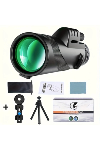Choice Black 80x100 HD ZOOM Monocular Telescope Portable Powerful Binoculars ...