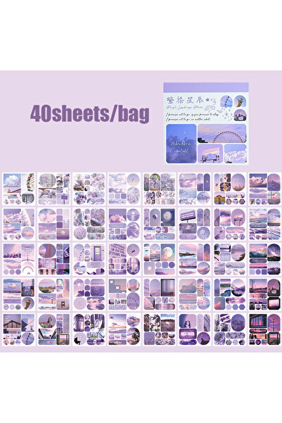Choice1 S26270-5 Mr Paper 40 قطعة/كيس، سلسلة رياح المفترق، ملصقات بتصميم المن...