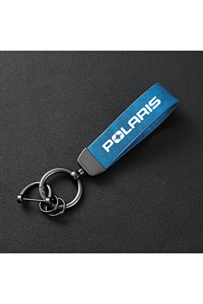 Choice4 Blue For POLARIS Auto Accessories High-Grade Leather Car Keychain Hol...