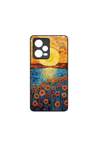 bestcase Λεπτή Γυάλινη Θήκη, Συμβατή με Xiaomi Redmi Note 12 5G, Σχέδιο Ηλιοτ...