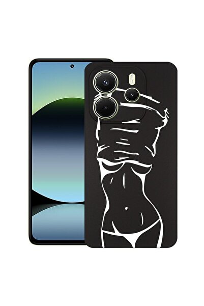 bestcase ¬Æ Husa pentru Xiaomi Redmi Note 14, Woman Body, Slim Silicon 0.8MM,...