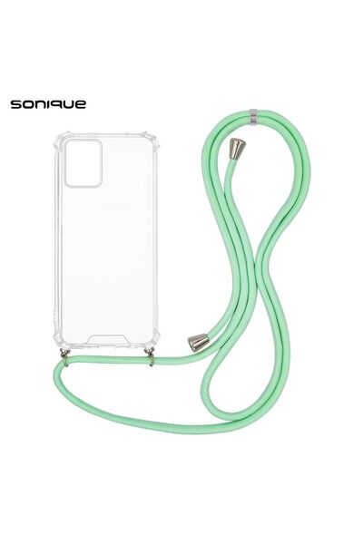 Sonique Θήκη Σιλικόνης με Κορδόνι Armor Clear Motorola Moto E13 4G Βεραμάν
