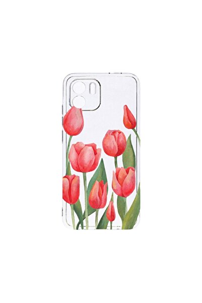 bestcase Διαφανής Θήκη Σιλικόνης 2MM, Συμβατή με Xiaomi Redmi A2, Κόκκινες Το...