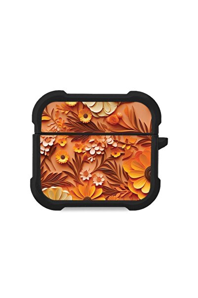 Sonique Θήκη Σιλικόνης 3D Flower Series για AirPods 3 Πορτοκαλί