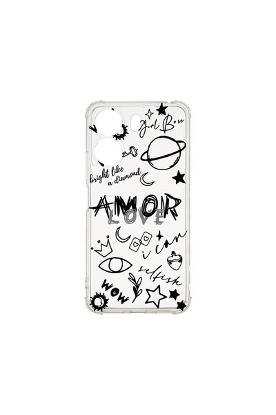 bestcase Αντικραδασμική Θήκη 1.5MM, Συμβατή με Xiaomi Redmi 13C 4G, Goth Love...