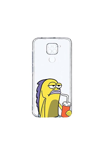 bestcase Прозрачен силиконов калъф 2ММ, съвместим с Xiaomi Redmi Note 9, Meme...