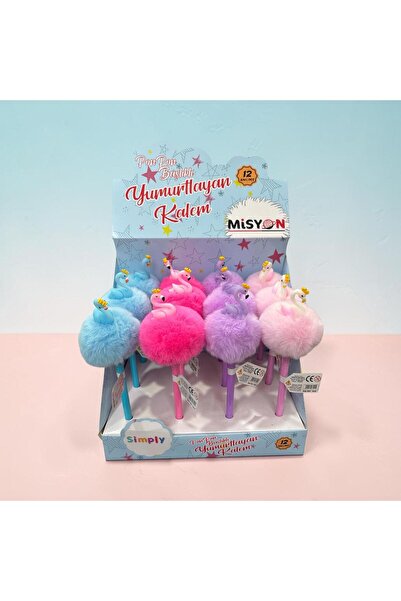 Misyon Flamingo Pompom Headed Egg-Laying Pen 12-Pack