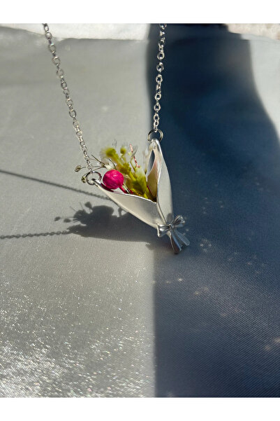 Harlofia Jewelry Gümüş Kaplama Buket Kolye